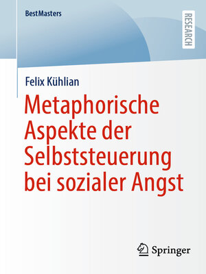 cover image of Metaphorische Aspekte der Selbststeuerung bei sozialer Angst
